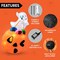 Joiedomi; 5 FT Tall Halloween Inflatable Cute Ghost Inflatable Lift Pumpkin Candy Bag with Build-in LEDs Blow Up Inflatables for Halloween Party Indoor, Outdoor, Yard, Garden, Lawn Decorations; Category:Pumpkin Decor; Image:5